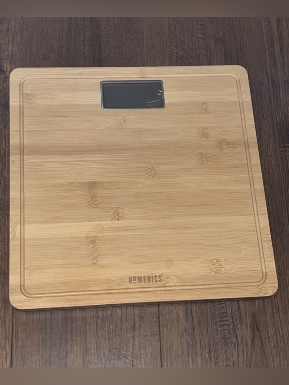Homedics SC-449 Digital Platform Scale in Natural Bamboo